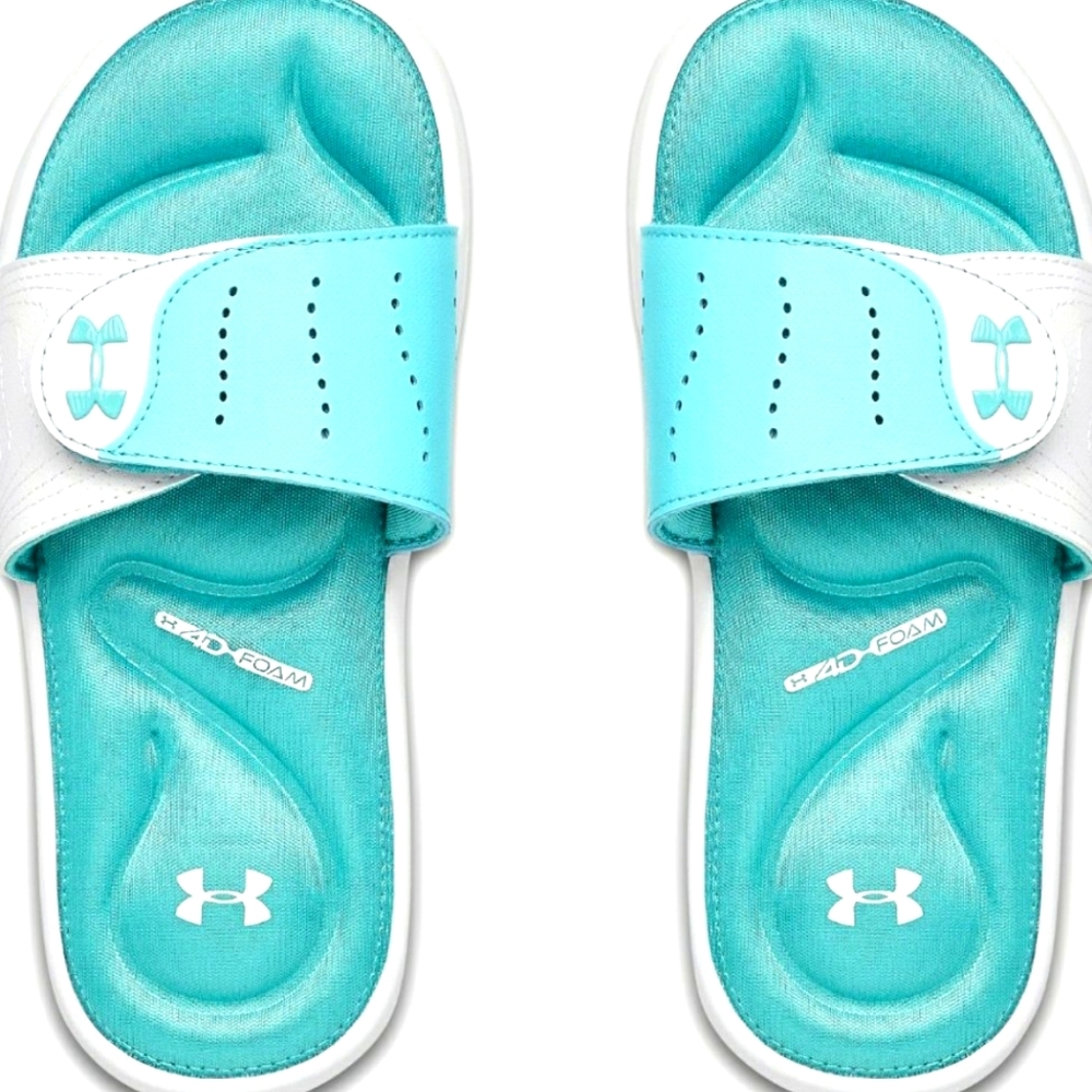 Kids Boys Girls Under Armour slide sandals memory foam 1 cy